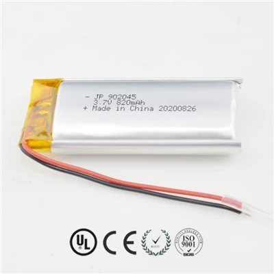 Shenzhen Factory Li Polymer Battery JP902045 820mah s PCB